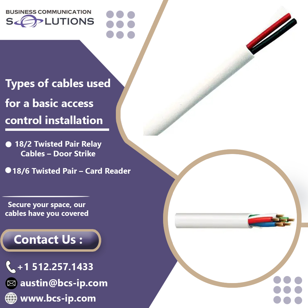 bcs_ip's tweet image. Enhance security with the right cables! Our installations utilize robust cabling for reliable access control. Learn more at BCS!
 click here &amp;gt;&amp;gt; bcs-ip.com/access-control…
Contact us:
Phone: +1 512-257-1433
Email: austin@bcs-ip.com
Website: bcs-ip.com
#SecuritySolutions