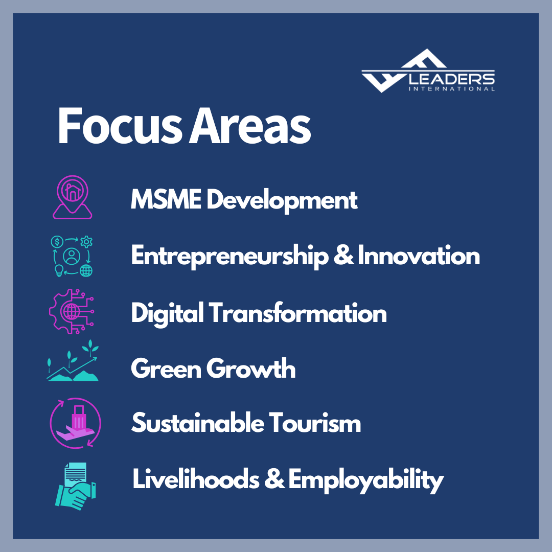LeadersOrg's tweet photo. A year of growth, innovation &amp; impact at Leaders International:
🌟 Empowering MSMEs &amp; entrepreneurs
🌿 Advancing green growth &amp; sustainability
🤝 Forging partnerships &amp; driving inclusion
Thank YOU for being part of our journey. Here's to 2025! 🚀
#2024Highlights #impact https://t.co/V4ae9RAE6w