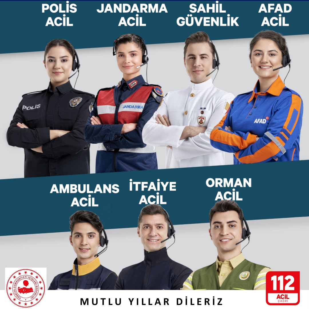 112 Acil Çağrı Merkezleri (@112teknumara) on Twitter photo 2025 Yılının ülkemiz, milletimiz ve tüm insanlık için güzellikler getirmesi dileğiyle.
<a href="/TC_icisleri/">T.C. İçişleri Bakanlığı</a>
<a href="/illeridaresi/">İller İdaresi Genel Müdürlüğü</a> 2025 Yılının ülkemiz, milletimiz ve tüm insanlık için güzellikler getirmesi dileğiyle.
<a href="/TC_icisleri/">T.C. İçişleri Bakanlığı</a>
<a href="/illeridaresi/">İller İdaresi Genel Müdürlüğü</a>