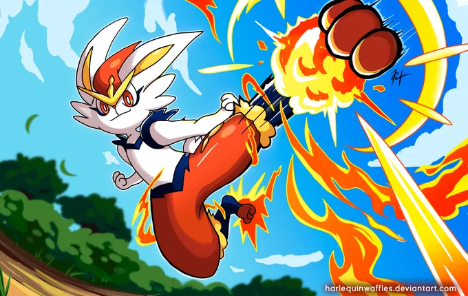 Here are some of my Cinderace fanarts :3