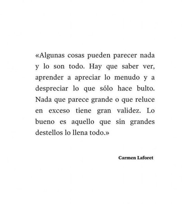 Último deseo y último consejo del año: “(…) Lo bueno es aquello que sin grandes destellos lo llena todo.”
"Nada", Carmen Laforet
