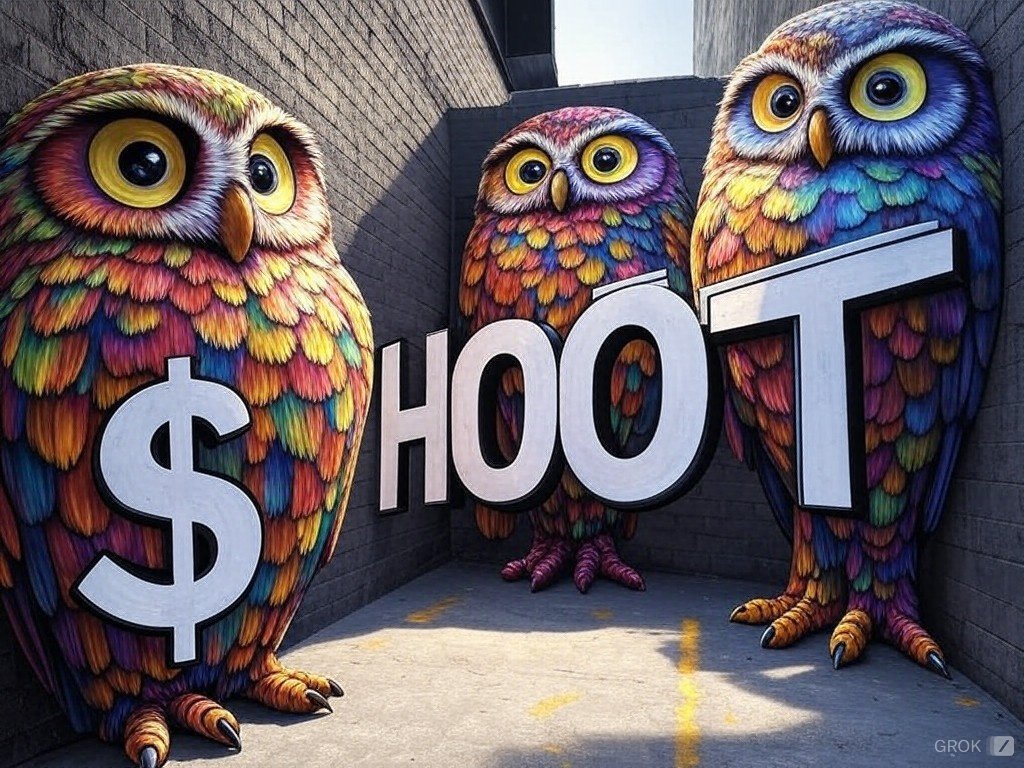 HOOTONSOL's tweet image. Feeling bullish on $HOOT? This owl-themed token is soaring to new heights. Don't miss the chance to join the flock! 🦉📈 #HOOT #CryptoBull #InvestSmart