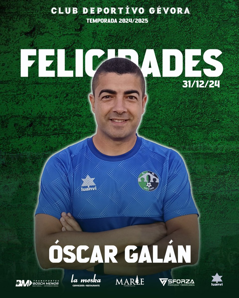 😁 Esperó hasta el último día del año para nacer, el joío.

🎂 Hoy le toca soplar las velas a nuestro 2° Entrenador y Director de la Cantera.

🥳 ¡Muchas felicidades, <a href="/oscargalan84/">Óscar Galán Martín</a> !