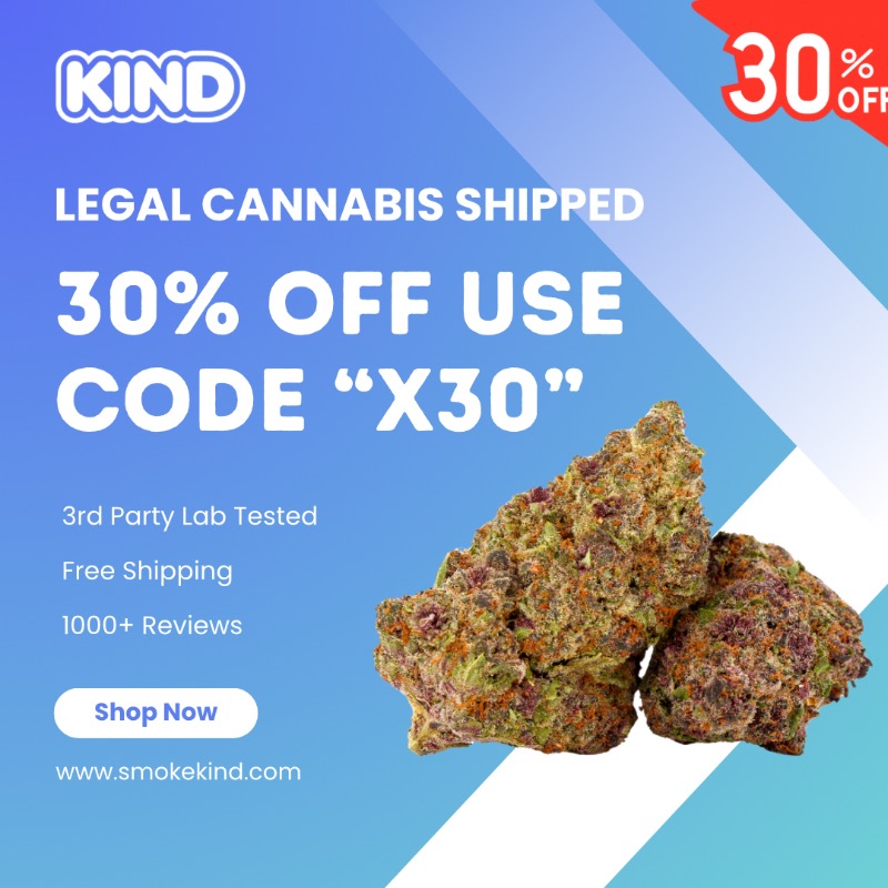 SmokeKindTHCa's tweet photo. Legal Cannabis Shipped
30% Off - Use Code “X30” 
https://t.co/yGvBg0mmRX