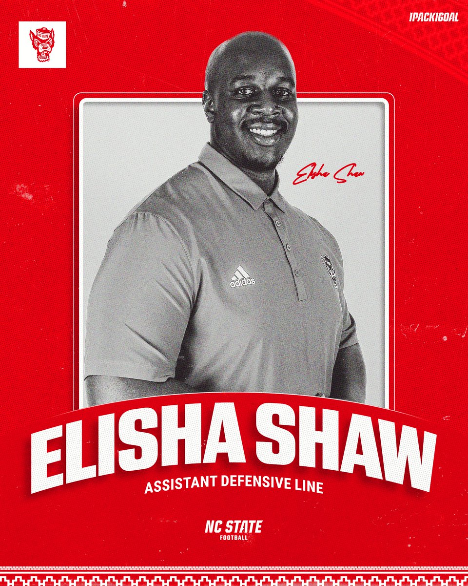Welcome to the Pack, Coach Eliot &amp; congrats to Coach Aughtry-Lindsay and Coach Shaw!

Read about changes to our defensive staff: bit.ly/3BD4oRC