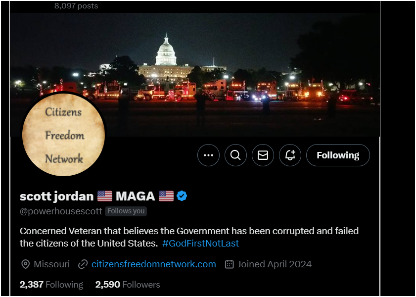 PrairiePatriot9's tweet image. 🎉 Shoutout ! 🎉🎉🎉

Concerned Veteran that believes the Government has been corrupted and failed the citizens of the United States.  #GodFirstNotLast

Thank you all for being awesome and supporting each other! 🙌
👉👉 Please follow! @powerhousescott