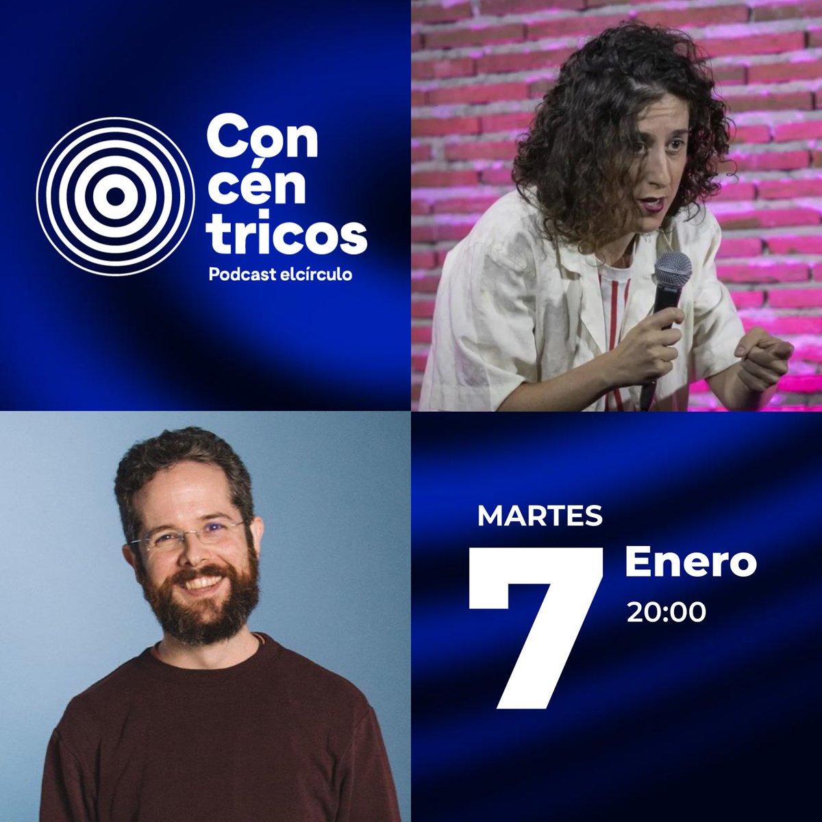 Concéntricos Podcast (@concentricospod) on Twitter photo Antes de felicitaros el año, una cosa…
🎉El próximo martes 7 de enero grabamos podcast!!!
Será con la cómica Laura Del Val y el director y productor @soydavidcastro
📍Salón de Actos de <a href="/FCirculoBurgos/">Fundación Círculo</a>
🕗 20h
🎫 ENTRADA GRATIS
#podcast #podcasting #Burgos #burgosmola #talkshow Antes de felicitaros el año, una cosa…
🎉El próximo martes 7 de enero grabamos podcast!!!
Será con la cómica Laura Del Val y el director y productor @soydavidcastro
📍Salón de Actos de <a href="/FCirculoBurgos/">Fundación Círculo</a>
🕗 20h
🎫 ENTRADA GRATIS
#podcast #podcasting #Burgos #burgosmola #talkshow