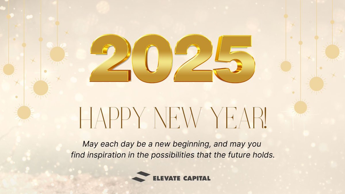Elevate Capital (@pdxelevatevc) on Twitter photo As we welcome the new year, may 2025 bring you abundant success. 
To our team of Elevate Capital investors, mentors and partners: Thank you for believing in great possibilities for entrepreneurs to reach their highest potential and positive impact during challenging times. 
To As we welcome the new year, may 2025 bring you abundant success. 
To our team of Elevate Capital investors, mentors and partners: Thank you for believing in great possibilities for entrepreneurs to reach their highest potential and positive impact during challenging times. 
To