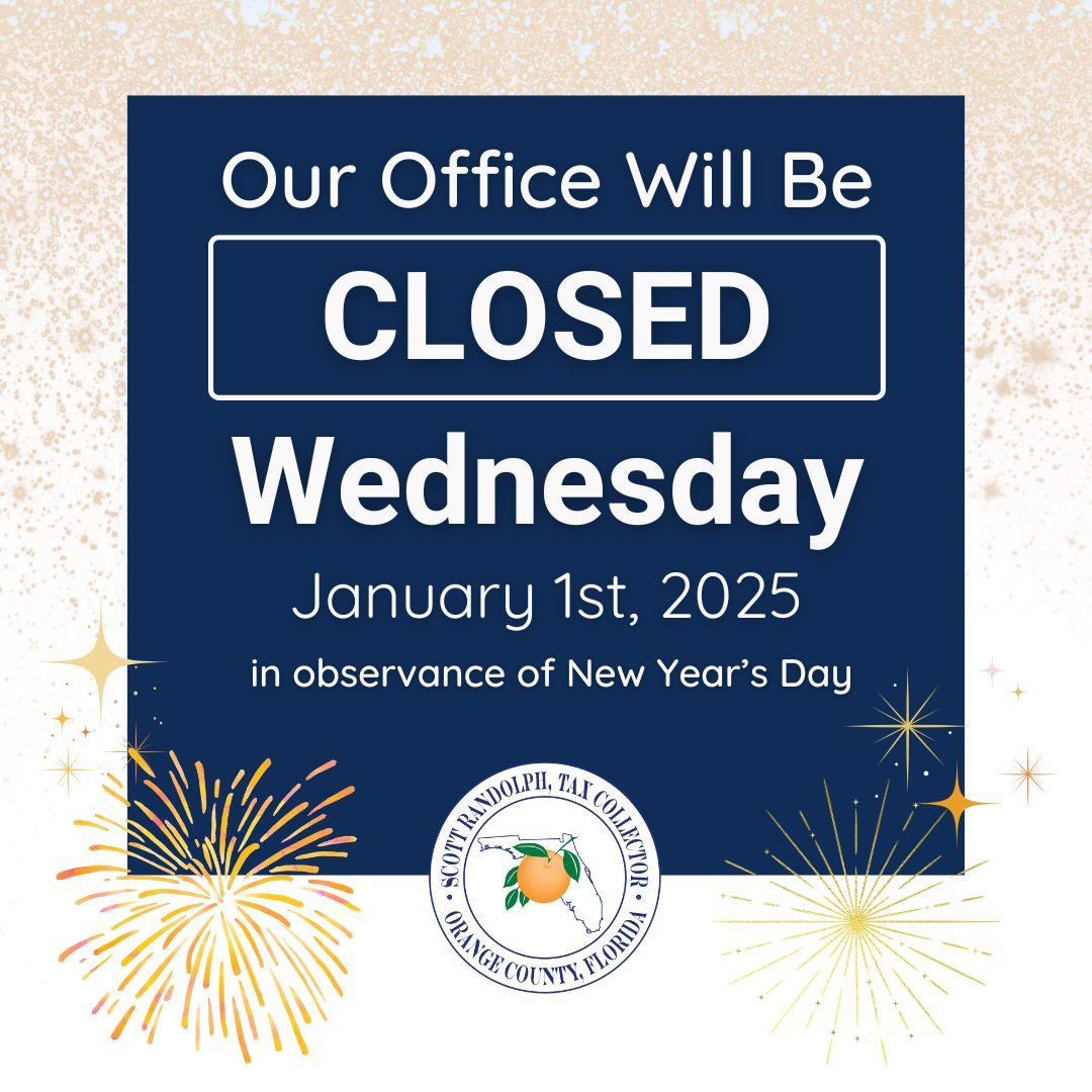 Our offices will be closed on Wednesday, January 1st, in observance of New Year’s Day.
➡️To schedule an appointment, visit octaxcol.com/locations.
🎇Stay safe this holiday season and we hope to see you next year!