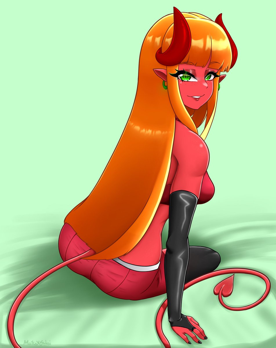 Santa Girl Amy ❤️💚
#originalcharacters #succubus