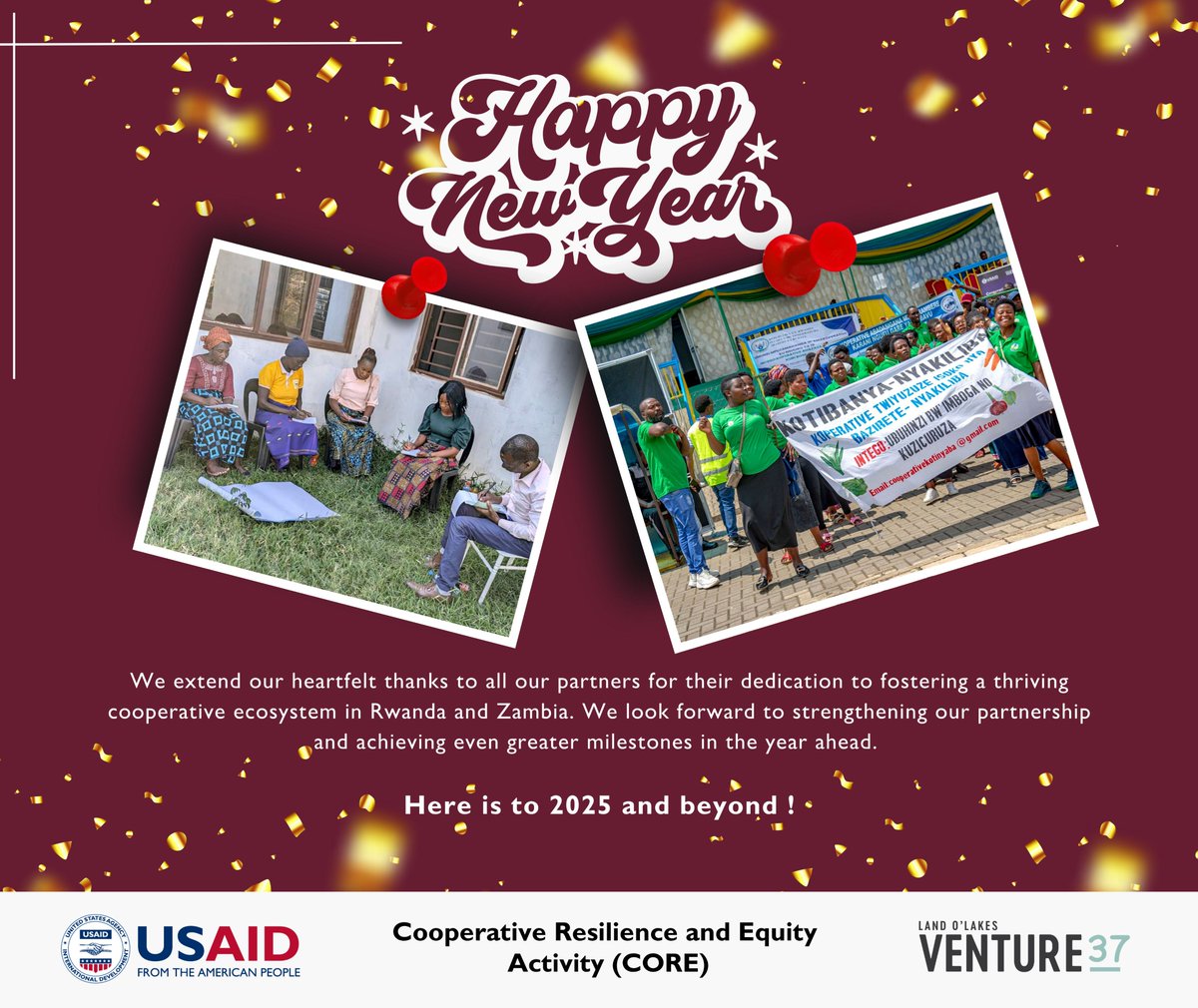 Special thanks to all our partners who have been part of the journey.

Here's to an even brighter 2025 ! Happy New Year 🎉 !

<a href="/Ricem_Rwanda/">RICEM</a> <a href="/USAIDRwanda/">USAID Rwanda</a> <a href="/RCARwanda/">Rwanda Cooperative Agency</a>