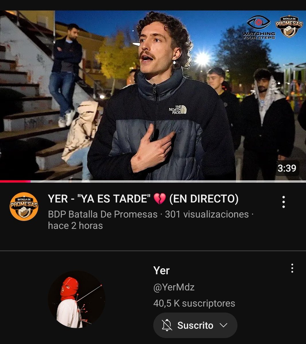 TENEMOS NUEVO VIDEO DE LA BDP CON YER CANTANDO "YA ES TARDE"🙌🏻💙

youtu.be/1ouie3NSFLw?si…