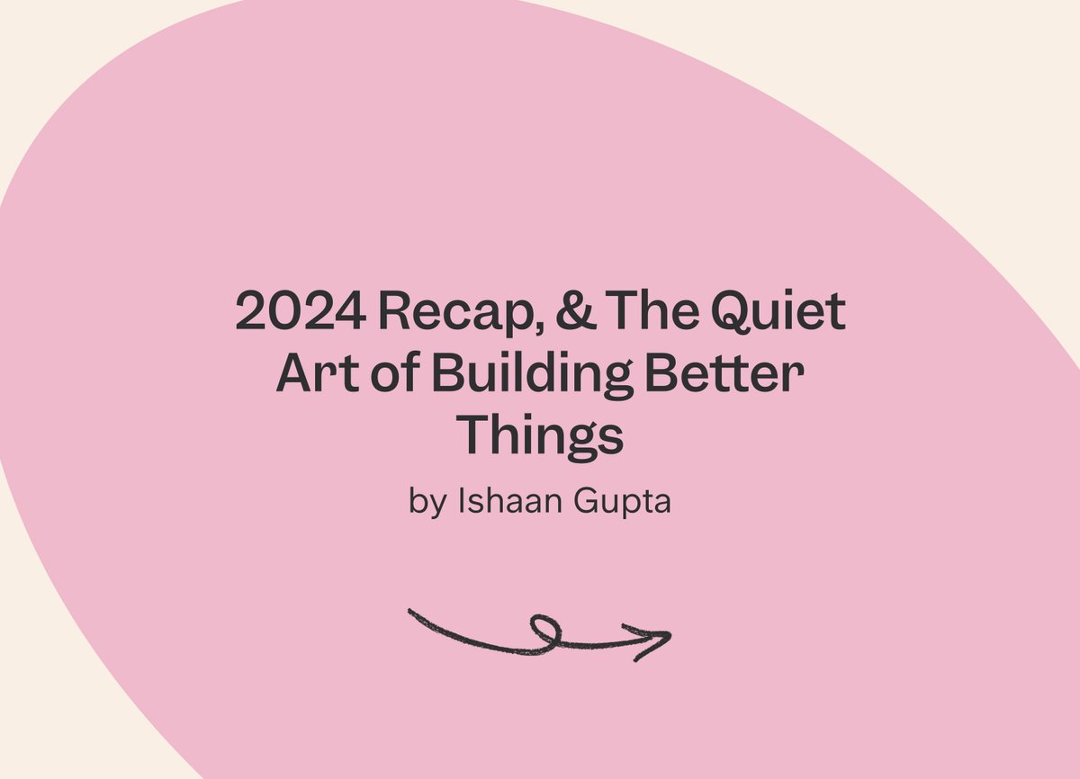 Slite (@slitehq) on Twitter photo 12 months.
Countless improvements.
1 game-changing bet.
In the last article of 2024 <a href="/ishaangupta/">Ishaan Gupta</a> shares his first year at Slite and reveals what we've been quietly building behind the scenes in 2024 🚀
Full story here ⬇️
slite.com/blog/2024-reca…
Until then, here's to an 12 months.
Countless improvements.
1 game-changing bet.
In the last article of 2024 <a href="/ishaangupta/">Ishaan Gupta</a> shares his first year at Slite and reveals what we've been quietly building behind the scenes in 2024 🚀
Full story here ⬇️
slite.com/blog/2024-reca…
Until then, here's to an