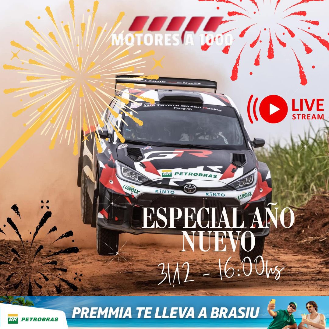 📲🚥La última del 2024😏

📌Nos vemos desde las 16:00hs por #DriveMedia con el Especial de año nuevo de #MotoresA1000🚗

🤭Si, agarramos la pala un 31 de diciembre 〽️