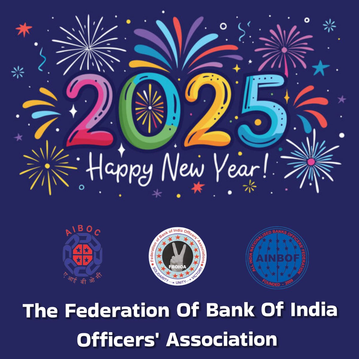 As 2024 draws to a close, <a href="/fboioa_india/">Federation of Bank of India Officers' Associations</a> extends heartfelt gratitude for your unwavering dedication and resilience. This year reminded us of the immense strength in unity and the power of standing together for the welfare and rights of officers.
In 2025, our commitment to your