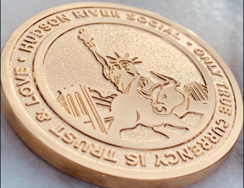 NEGROREPUBLIC's tweet photo. Our Negro Family Heirloom Coin. Social Currency = Social Capital.
24k Gold Heirloom Token.
(Front)
“TRUE GROWTH ACCOMPANIES SACRIFICE”
Harriets Hope ~ Our great Negro ancestor Harriet Tubman’s legacy came about by freeing slaves through the underground railroad. Her commitment to us represents more than a beacon of hope but a model of true value built by her trust and sacrifice.
Freedom found on the Hudson
The Hudson River Valley was a vital throughway for escaped slaves from the south headed north. Underground Railroad stations and safehouses scattered along the valley from New York City to Vermont were a main artery in Negroes finding a pathway to freedom,
Known as the “Moses” of our her people”, Harriet Tubman was enslaved, escaped, and helped others gain their freedom as a “conductor” of the Underground Railroad.
(Back)
“ONLY TRUE CURRENCY IS TRUST & LOVE”
Charging Bull ~
The very name “Wall Street” is born of slavery, with enslaved and free Negroes building the wall in 1653. This walkway and wooden fence, made up of pointing logs and running river to river, later known as Wall Street, the home of world finance. By 1711, New York was growing quickly, and the growing needs of the city were often supplied by slave labor, a slave market was established at Wall Street.

Our Lady Liberty ~ A gift from the French to honor the end of slavery for which would have not been possible without Negroes who fought for their liberty and freedom. The creation of Lady Liberty was assisted by sculptor Frederic-Auguste Bartholdi who created her with broken shackles, signaling the end of slavery, in her left hand.
“The soldiers and other servants of the Company, together with the free Negroes, no one excepted, shall complete the work on the fort by constructing a breastwork, and the farmers are to be summoned to haul the sod” - 1653
(— Dutch Colonial Council, City of New Amsterdam
“On December 13, 1711, the City Council passed a law “that all Negro and Indian slaves that are let out to hire…be hired at the Market house at the Wall Street Slip until Such time as they are hired, whereby all Persons may Know where to hire slaves. - 1711
— Common Council of the City of New York)