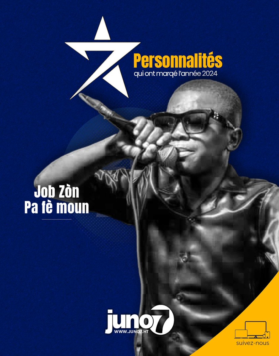 juno7's tweet image. 5. Job, la voix inspirante des enfants démunis #Juno7 #J7Dec2024 #Top7