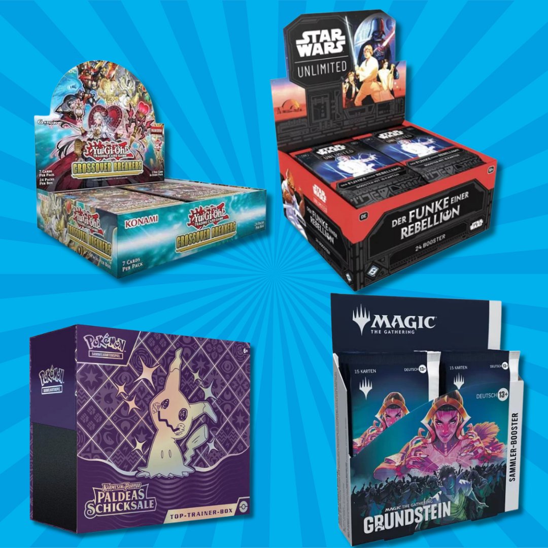 GatetotheGames's tweet image. 2024 hatte einige unglaubliche Releases, und wir zeigen euch heute ein paar unserer Highlights! 
💬 Jetzt seid ihr dran! Welche Releases konntet ihr 2024 kaum erwarten?

#TCGHighlights2024 #TradingCardGames #TCGCommunity #mtg #YuGiOh #PokemonTCG #OnePieceCardGame #GateToTheGames
