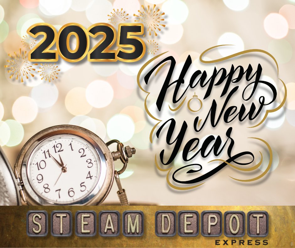 Happy  New Year from Steam Depot!  We look forward to providing you with the  best steam specialty &amp; fluid handling products in 2025. We will be  closed on January 1st. Always open online @ steamdepot.com!