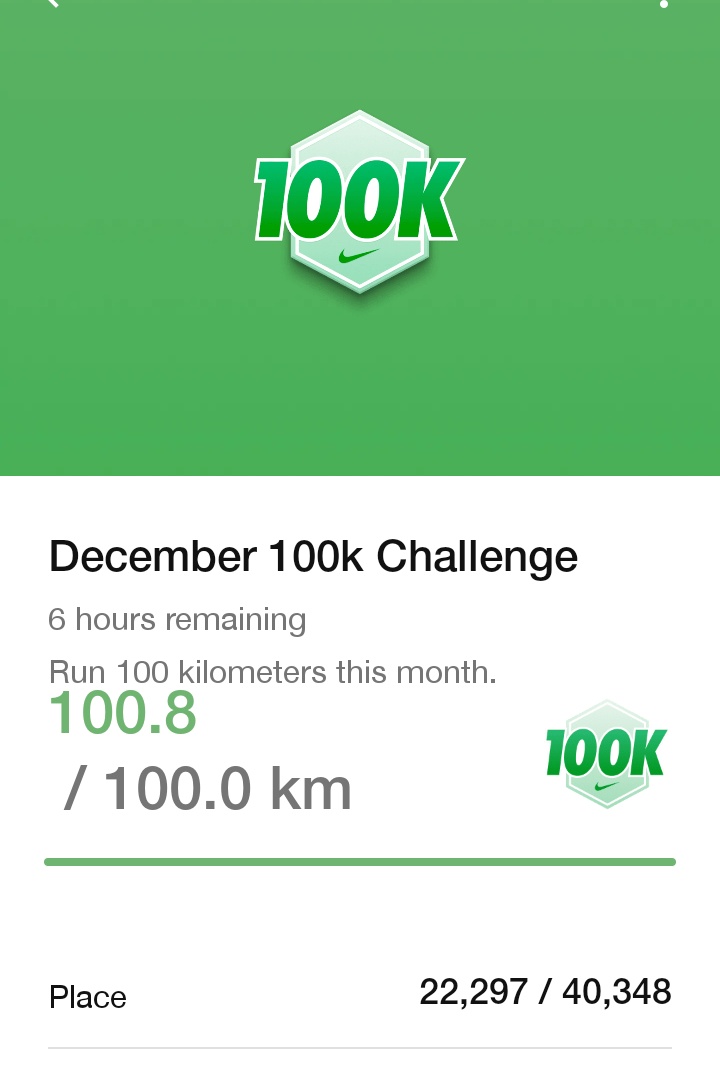 itsokeyiguess's tweet image. Final day of the year and December. 
Achievement #100kchallenge
The difference between try and triumph is a little umph.
#nikerunclub
I deserve a long rest for the new year😄
Girl child akashanda gore rino😂😅😅