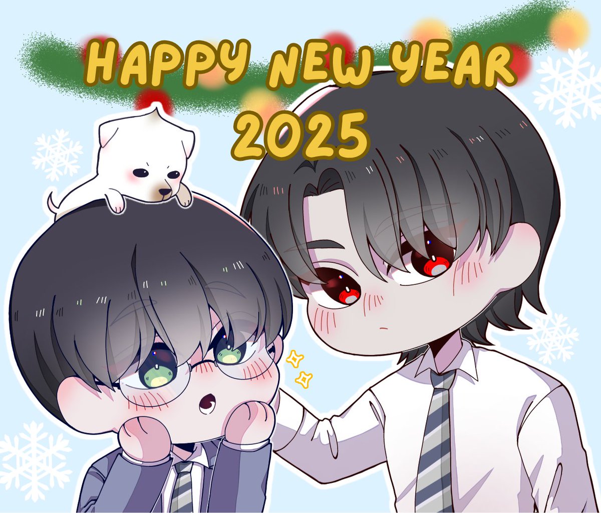 A chibi drawing 😂 I was going to post it on Christmas but then forgot 😁 Happy New Year, I love Jaeshin ❤️💚 Lee Nok so much.

(C) for me

#鬼夜曲 #귀야곡 #TheGhostsNocturne 

<a href="/c_r_jade/">클제</a> <a href="/ananas4write/">아나나스</a>