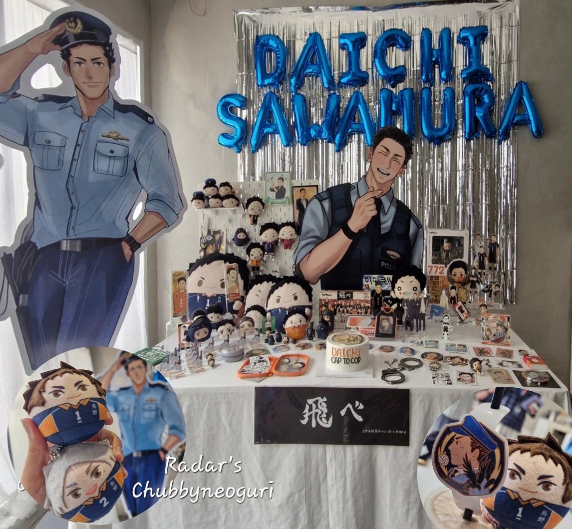 chubbyneoguri's tweet photo. Still 31st here so Happy Bday Daichi!🥳
Tysm @DaichiBday for the event & bday kit💙 I'm honoured to be part of the merch artists. Was speechless seeing my work portrayed on the bday cake🥹
Also thank u everyone for the freebies💙
#澤村大地生誕祭2024
#DaichiCapToCop
#DaichiBday https://t.co/M0Pcc39SIc