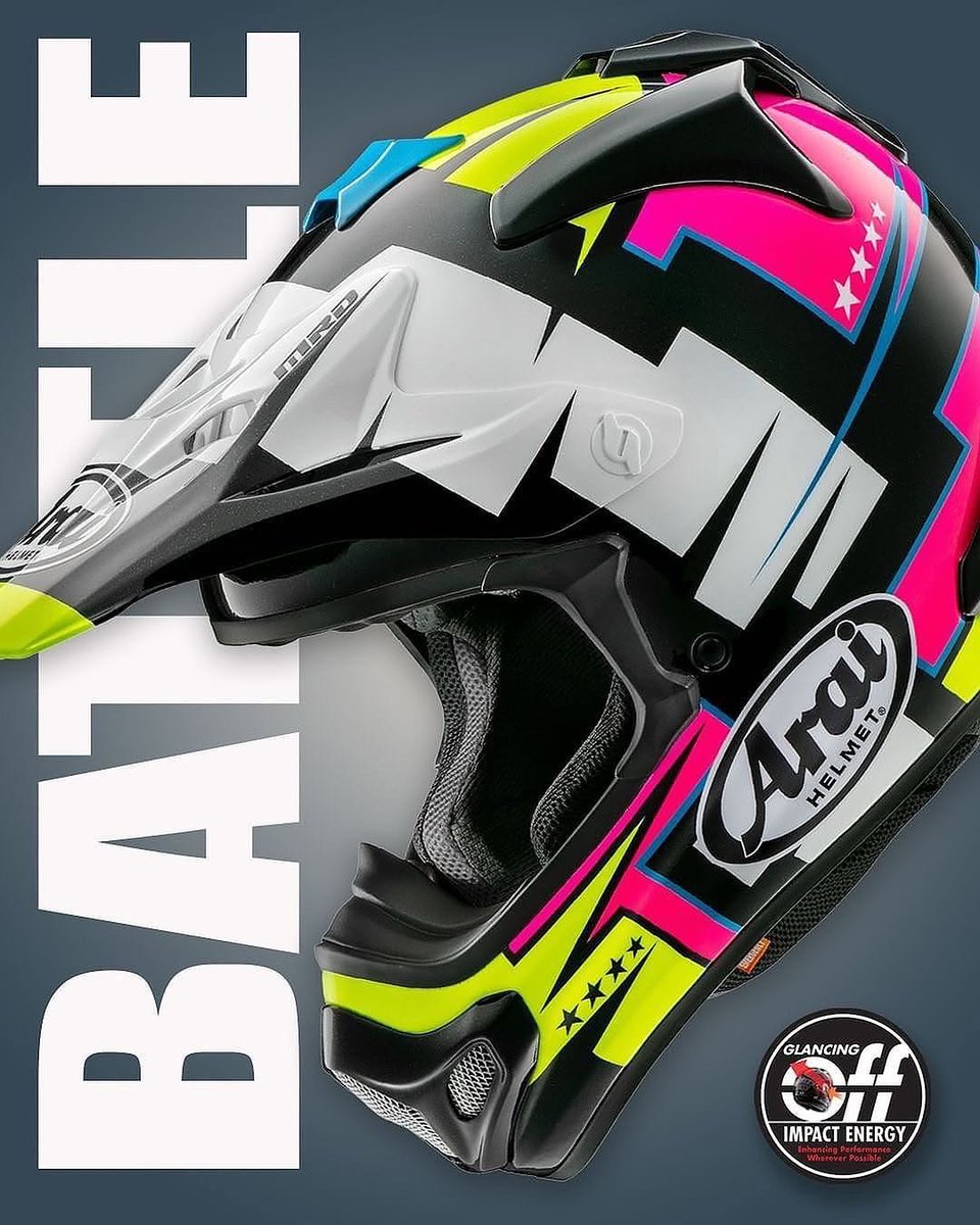 AraiAmericas's tweet photo. Have you seen the Arai VX-PRO4 in the new Battle graphic? Which color do you like best?
Learn more at https://t.co/4scfyMcezV
#Arai #AraiHelmet #GlancingOff #PriorityforProtection #VXPRO4 #Battle #Moto https://t.co/Cez2fk6iyf