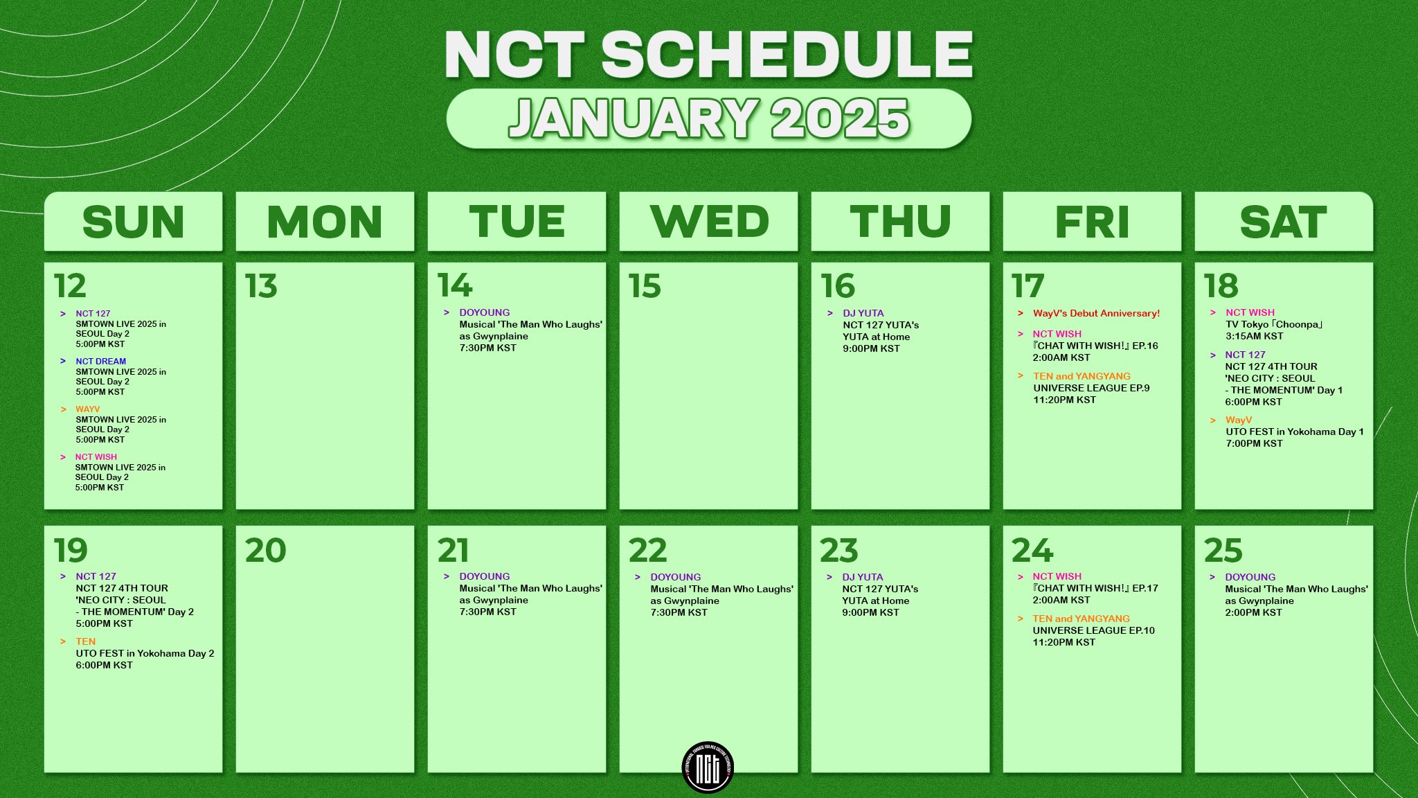 NCT SM TOWN LIVE 2025 TIME CAPSULE VER OFFICIAL PHOTOCARD