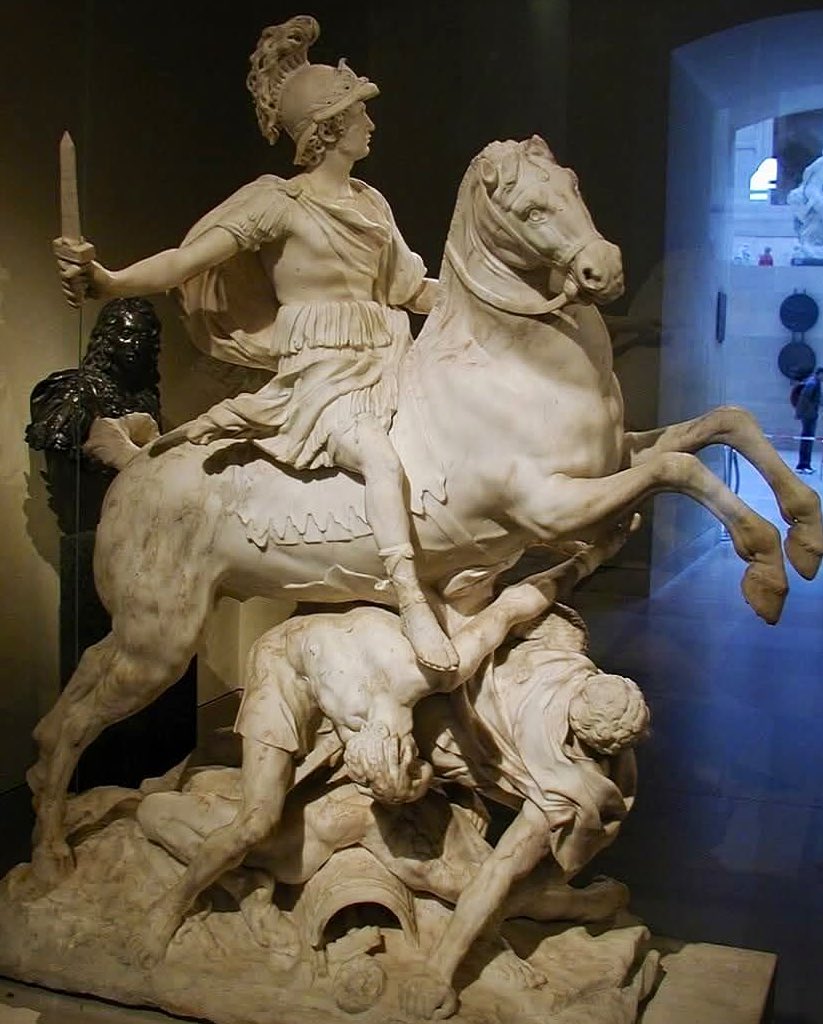 – Alexander the Great, by Pierre Puget.

Location: Greek and Roman Art Wing, Louvre Museum, Paris, France.