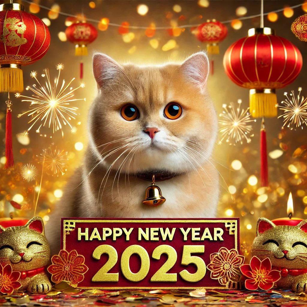#HappyNewYear 
A new year and a new beginning.😻😻😻
 #Cat $Cat #CatToken #CatArmy