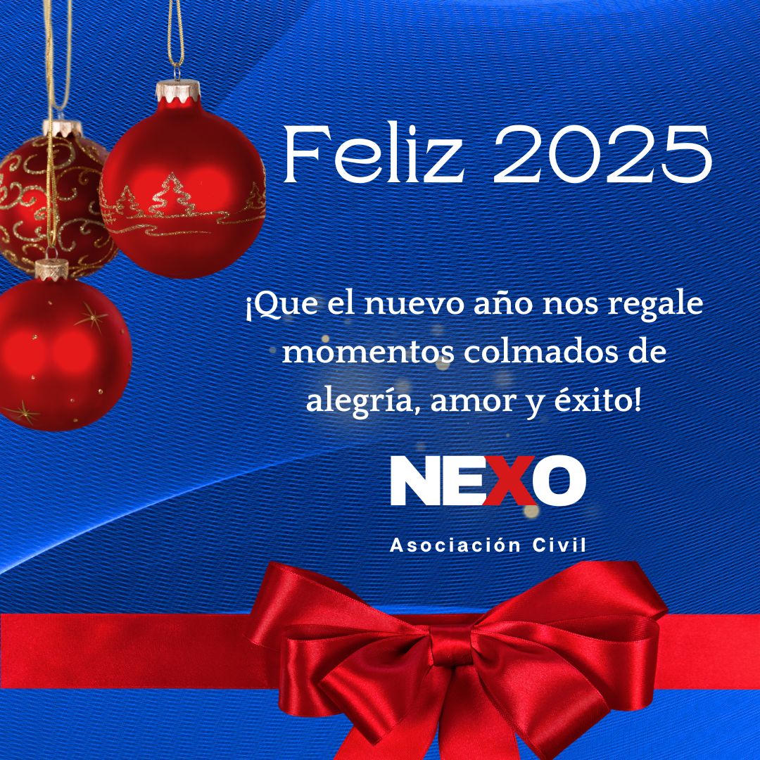 Nuestros mejores deseos para el Año Nuevo 2025 de quienes hacemos Nexo AC🥂🏳️‍🌈.