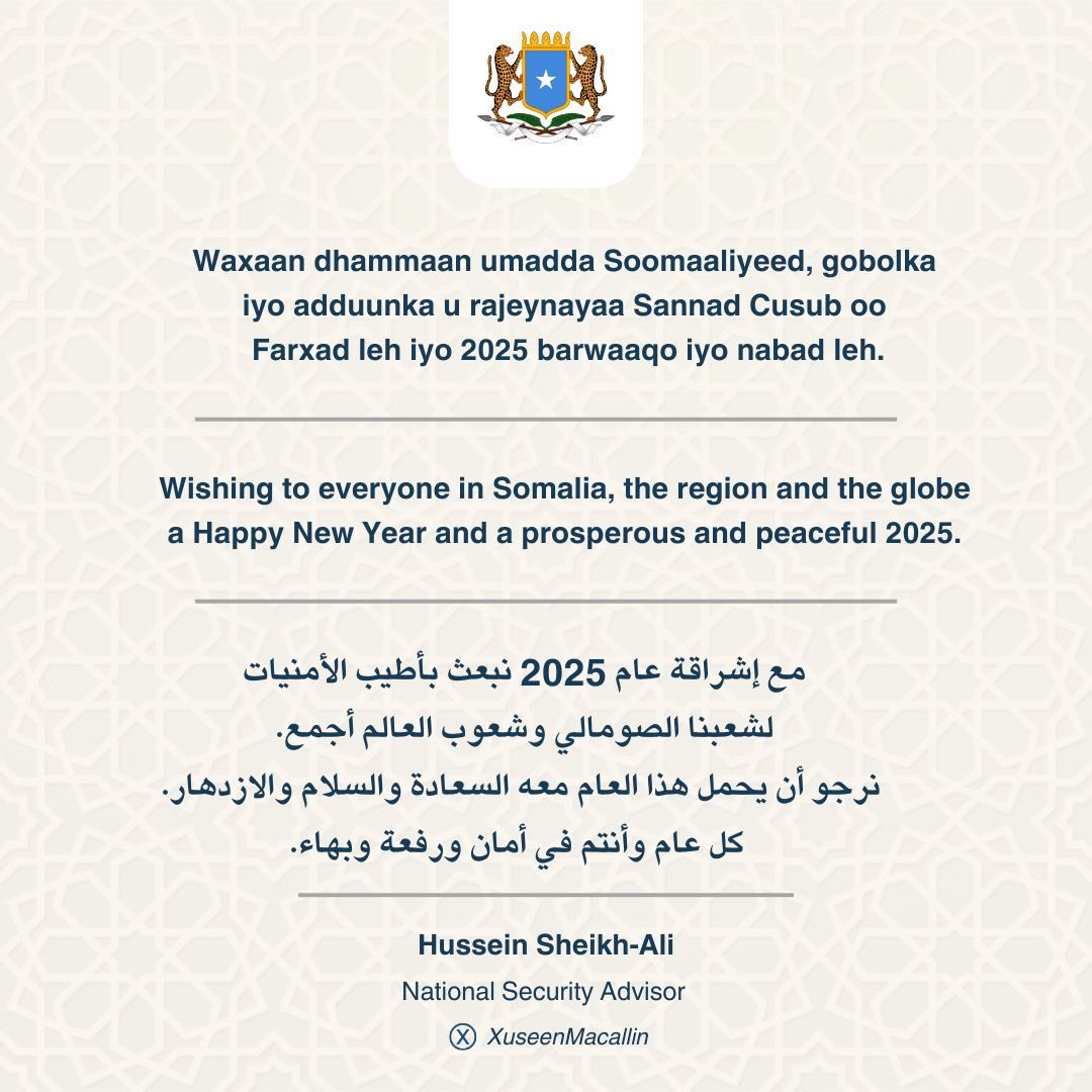 Hussein Sheikh-Ali (@xuseenmacallin) on Twitter photo 