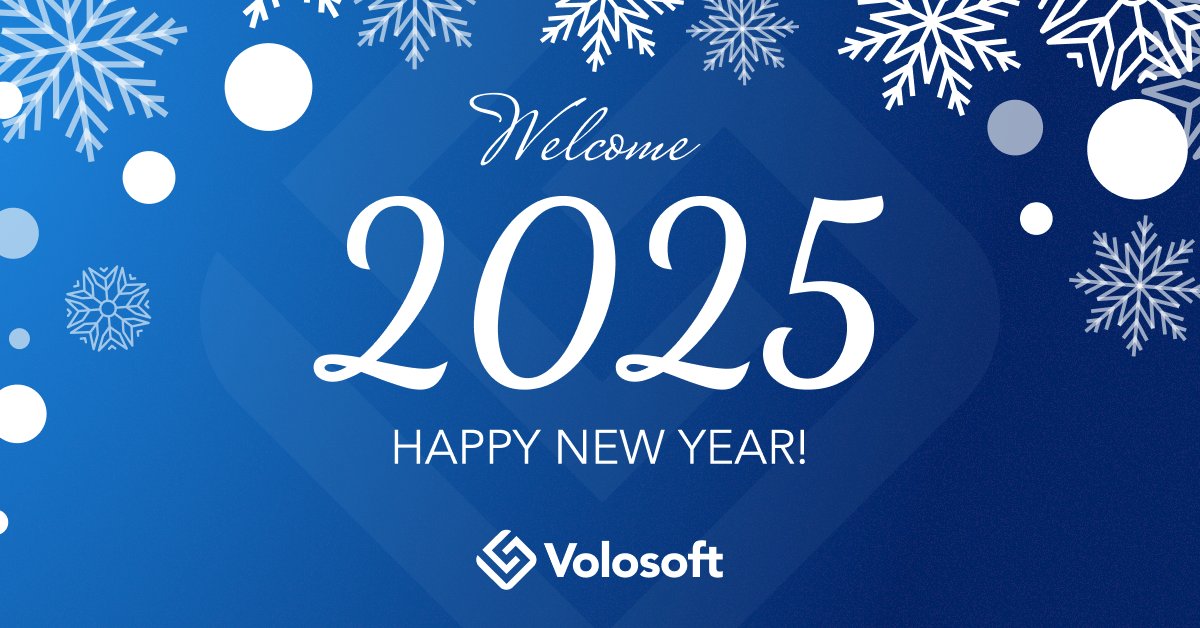 Happy New Year from Volosoft! 🎉 Wishing you growth and success in 2025. 🚀 #HappyNewYear2025