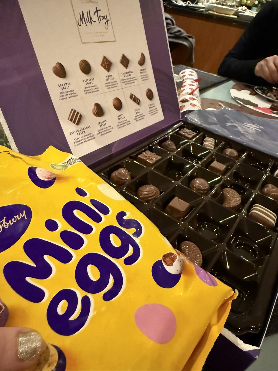 When mum asked my brother to “bring dessert” it seems he’s already moved on from Christmas 😂 🍫 🤦‍♀️ 

#nye #byebye2024 #easternext