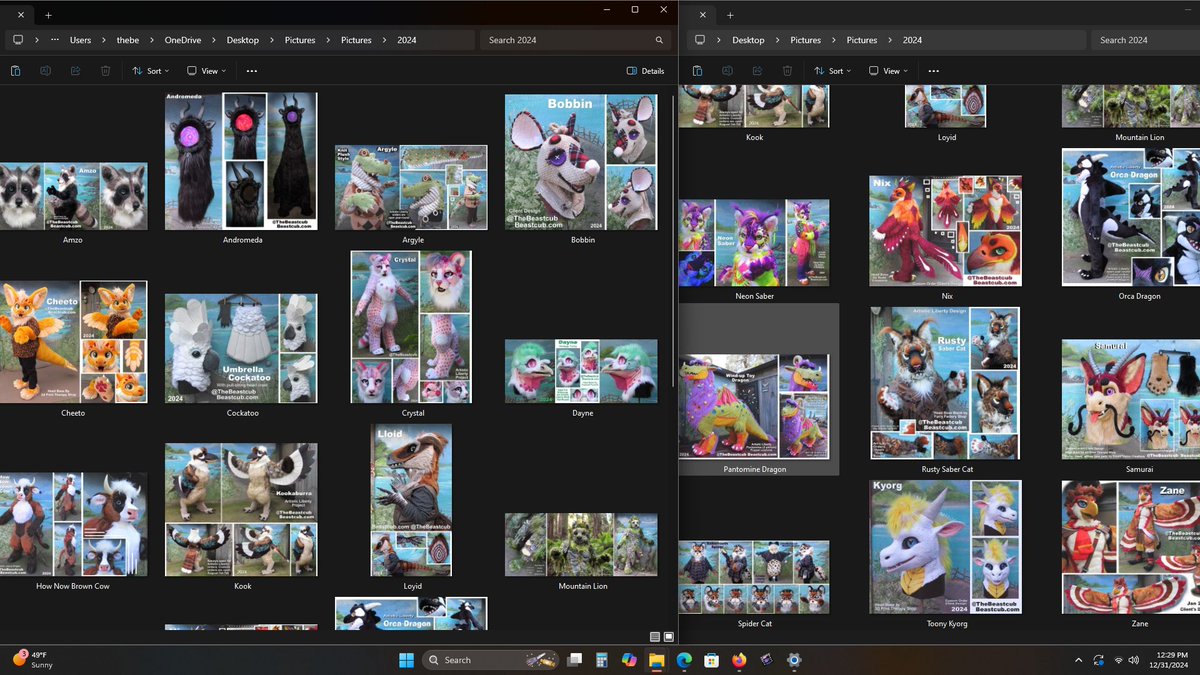 TheBeastcub's tweet image. I typically make 20 to 25 costumes a year, this year's total: 21
As their "parent" I am not allowed to have a favorite... but you are! Which Beastcub Creation from 2024 was your favorite?