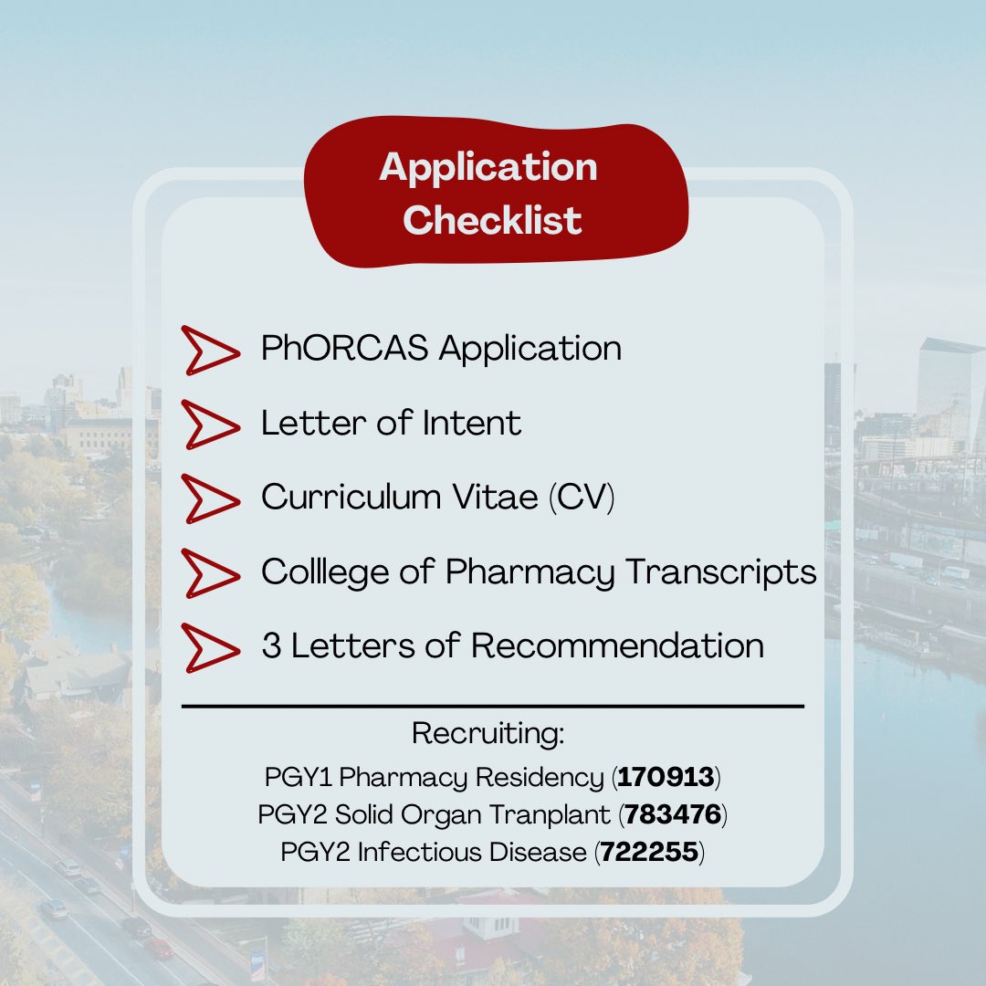 Temple University Hospital Pharmacy Residency tweet media