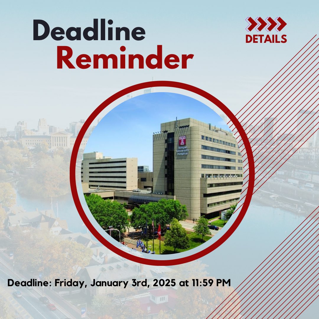 Temple University Hospital Pharmacy Residency tweet media