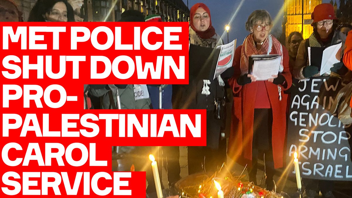 Jews, Christians and Muslims came together for a carol service in support of peace for Palestinians.

Then the Met Police came in and threatened to arrest them.

This is what you'd expect from a police state.

New video 👇

youtube.com/watch?v=6gGowh…