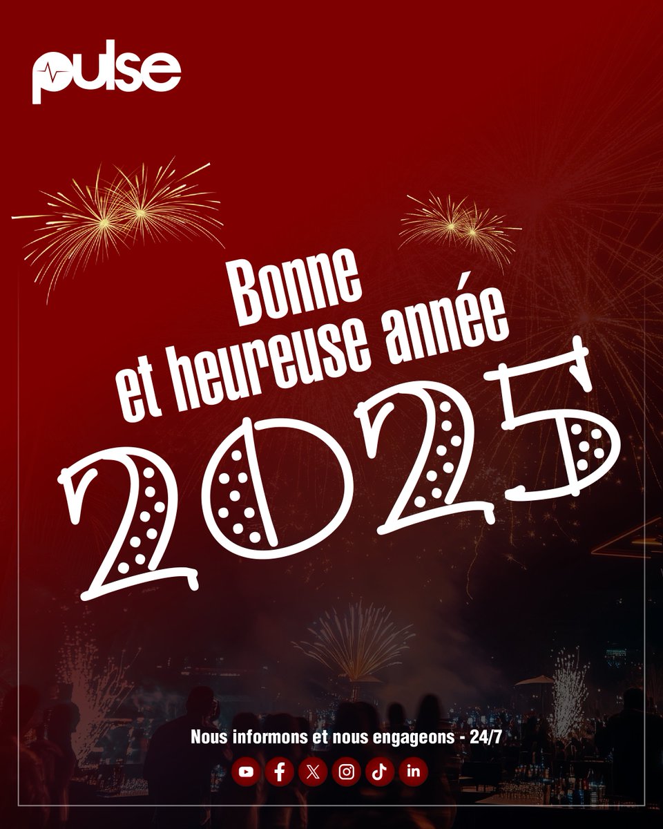 Toute l’équipe de Pulse vous présente ses meilleurs vœux pour 2025 ! 🎊

Que cette nouvelle année soit synonyme de succès, d’innovations et d’accomplissements. 🎈

Merci pour votre confiance et votre collaboration.

#NousSommesPulse
