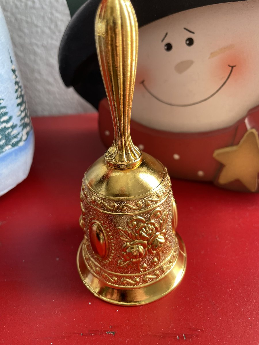I bought this small bell to ring in 2025 anytime good news arrives.  It will be a reminder to remember and celebrate the good in life. Happy New Year 🎆