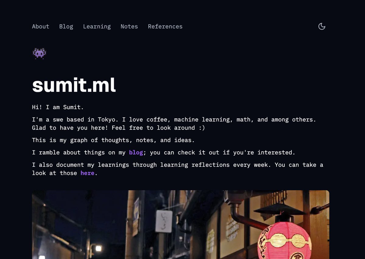 sumitdotml's tweet image. Finally completed my personal website revamp! New year, new website :)

Please do check it out and see what you like, would love to hear from you.

sumit.ml