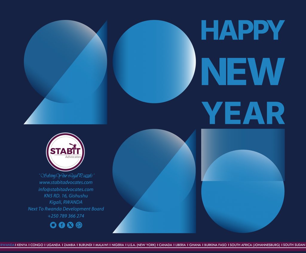 herbert_zziwa's tweet photo. With Stabit Advocates 2025! “Cheers to new opportunities, stronger connections, and shared accomplishments. Cheers to a thriving New Year ahead!”

STABIT ADVOCATES 
“Solving Your Legal Puzzles” https://t.co/wLCXoS5ZMr