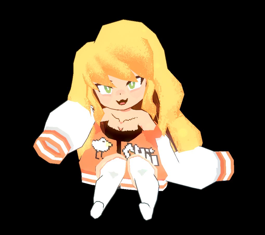 I modeled myself a lowpoly me for fun! hello! #lowpoly #3dart