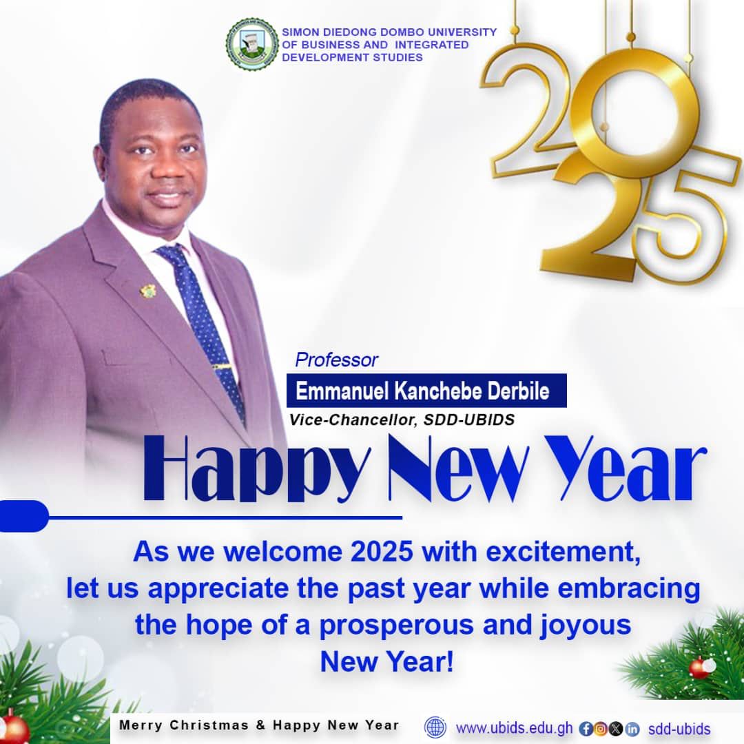 The Vice-Chancellor and Management wish all staff, students and the University communities a Happy New Year #newyear