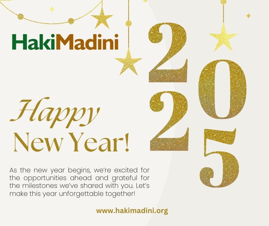 Happy New Year 2025! A fresh start, new opportunities, and the same dedication to working for pro poor mining sector in Tanzania. Thank you for being part of Hakimadini’s mission!  

#happynewyear2025 #hakimadini #workingforpropoorminingsectorintanzania