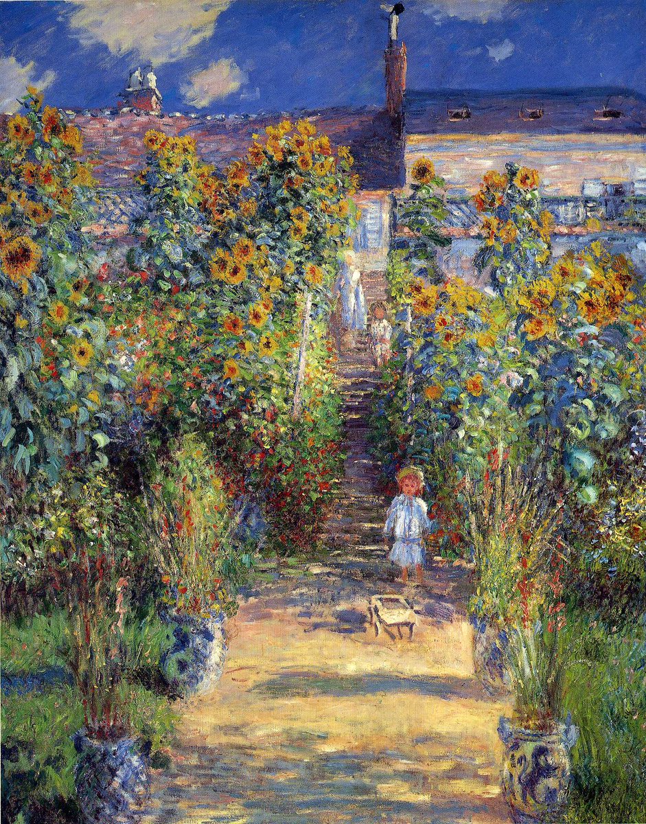 The Artist's Garden at Vétheuil, 1880 #artbots #monet