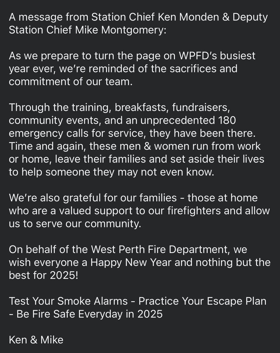 Happy New Year from all of us at WPFD!