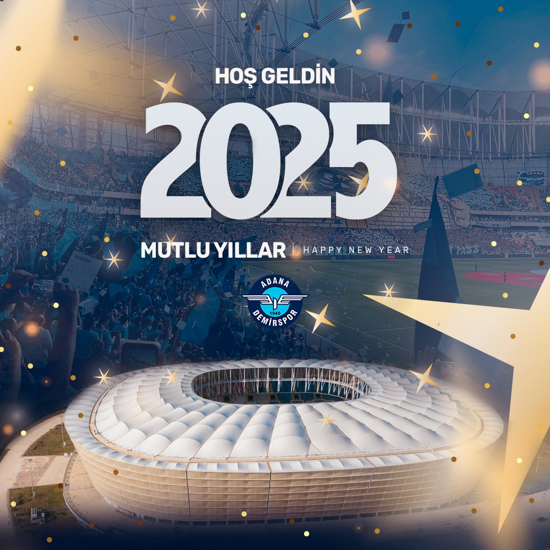 ⚡️ Mutlu Yıllar Adana Demirspor Ailesi! Hoş Geldin 2025 📷 #MutluYıllar 📷📷