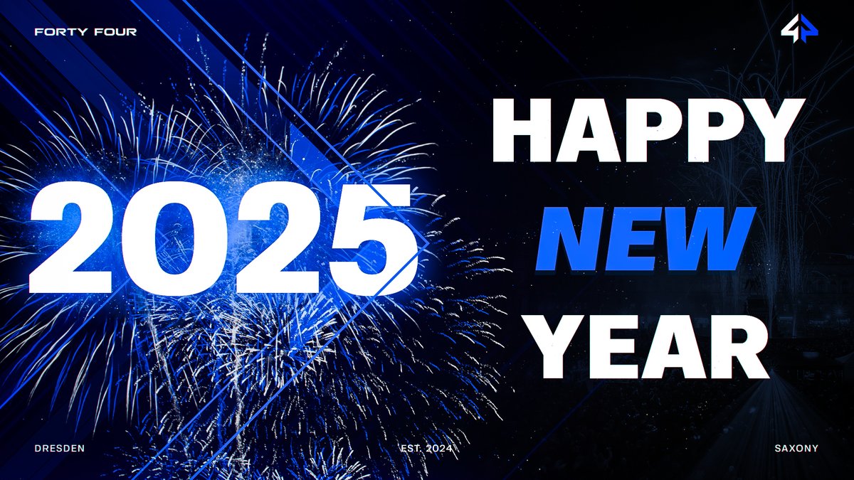 Das war 2024 - willkommen 2025! 🥳

Wir hoffen, ihr seid gut reingerutscht und wünschen euch allen ein frohes neues Jahr mit viel Glück, Erfolg und natürlich vor allem Gesundheit!🥂🎉

#FORTYFOUR #MoreThanGaming #Dresden #PrositNeujahr #Silvester #HappyNewYear #GamingSzeneDresden