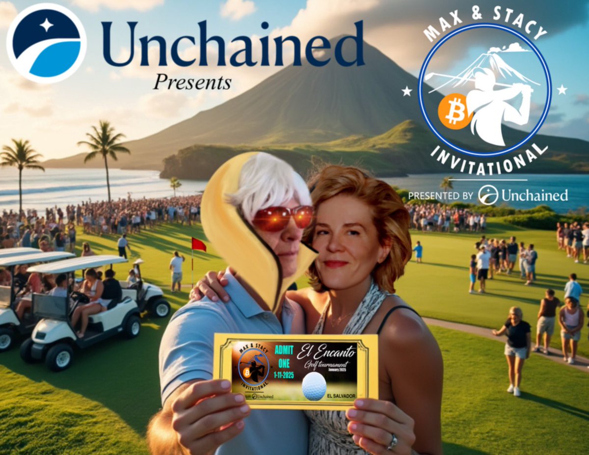 Lead sponsor of the Max & Stacy Bitcoin Golf Invitational in El Salvador,  10 & 11 January 🇸🇻🏌️‍♂️⛳️
